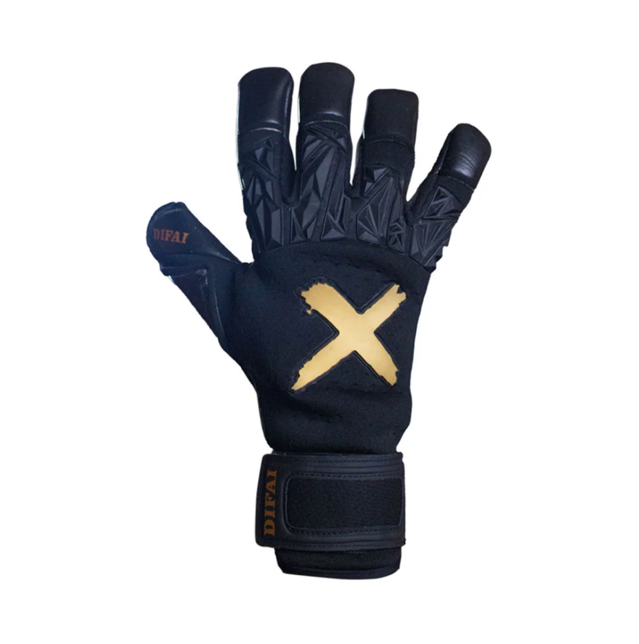 LUVA DIFAI HYDRID PRETA E DOURADO